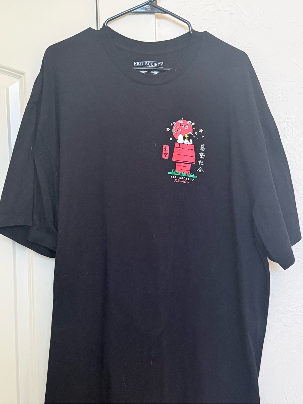 Riot Society Snoopy Black Unisex Graphic Tee